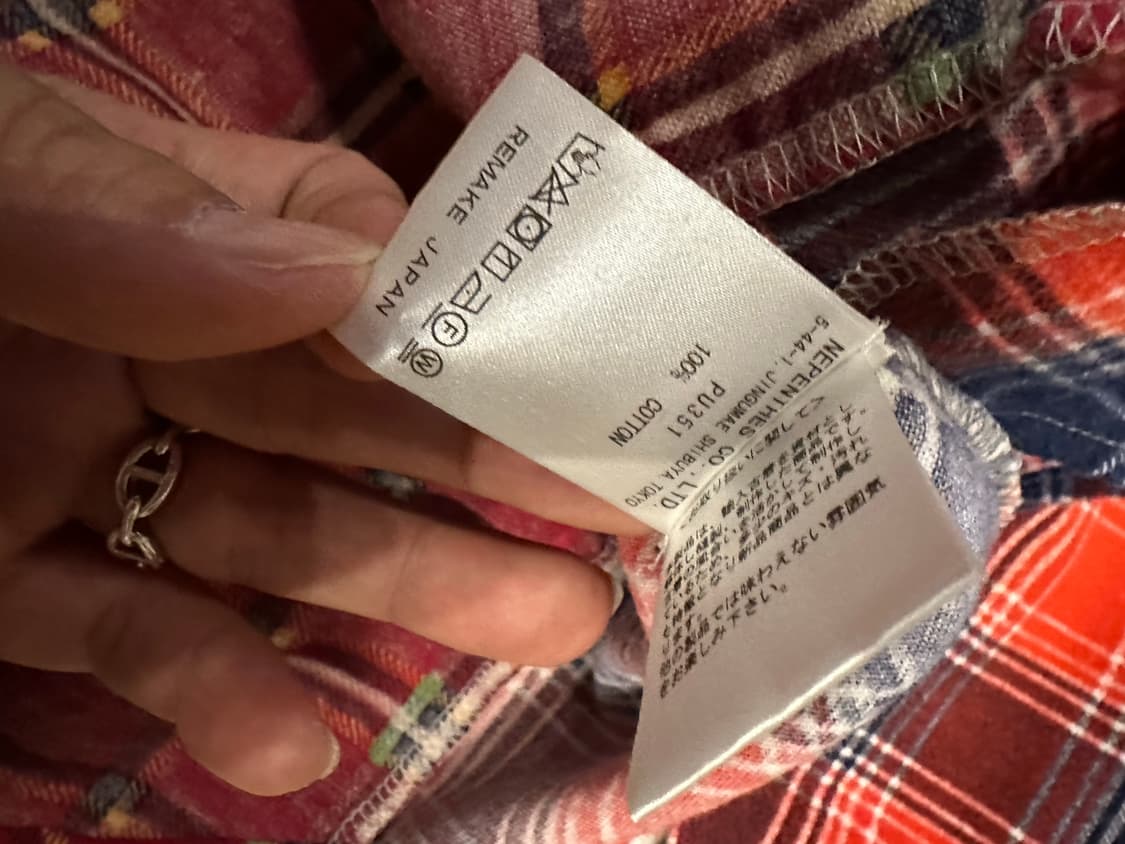 [F]새상품 리빌드 바이 니들즈 리메이크 셔츠 니들스 상품이미지3