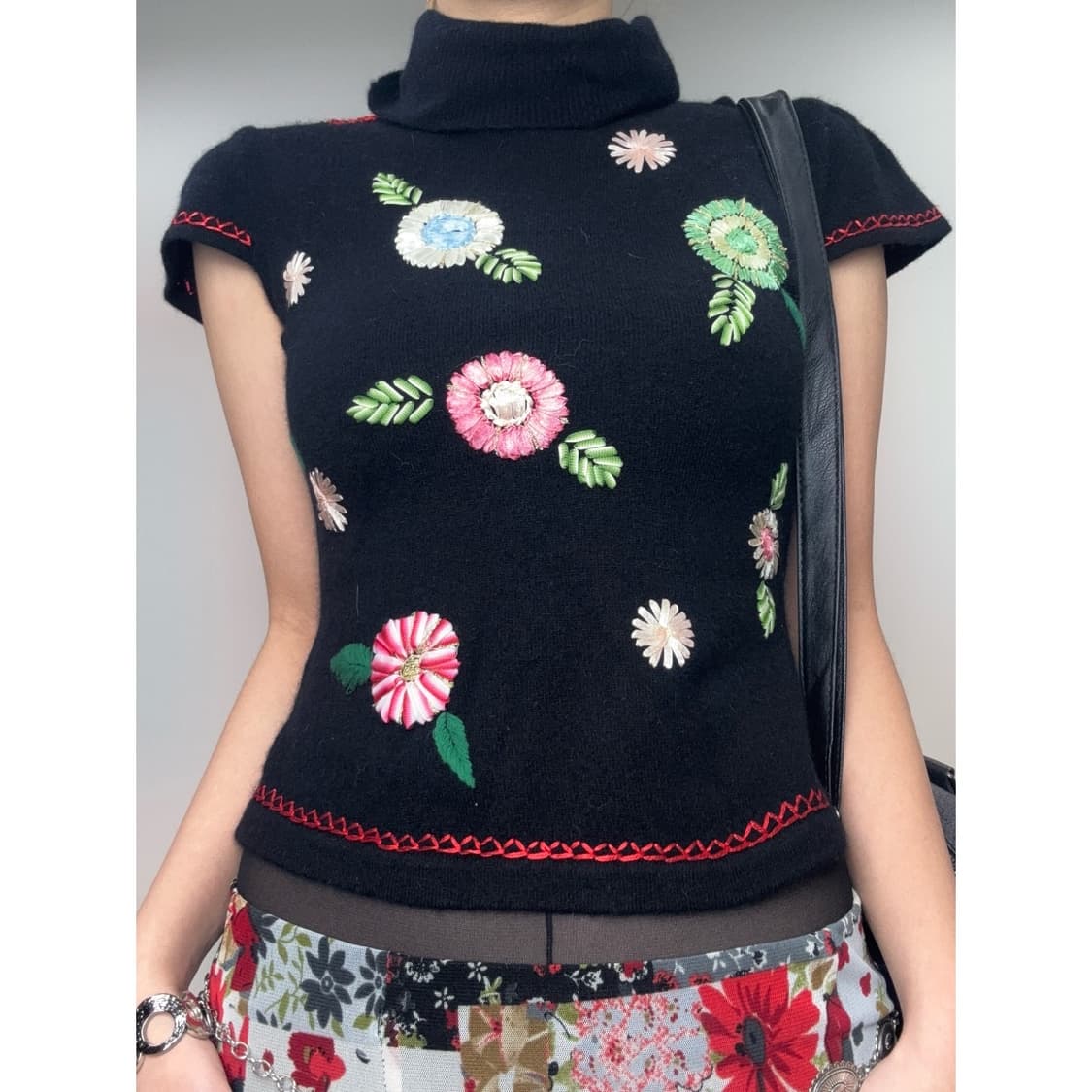 빈티지 오리엔탈 하프 니트 상품이미지3