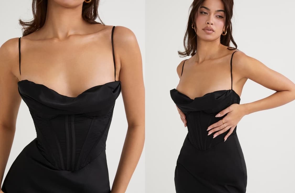 Houseofcb 하우스오브시비 블랙 코르셋 드레스  상품이미지3
