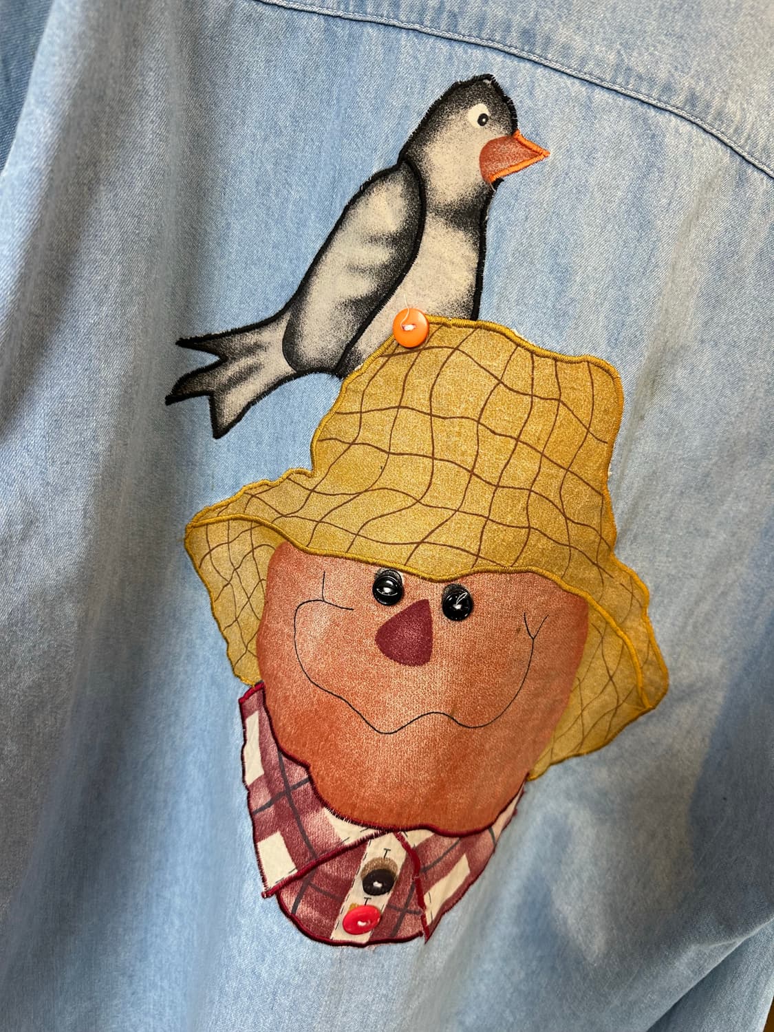 데님 에스닉 자수 셔츠 상품이미지6