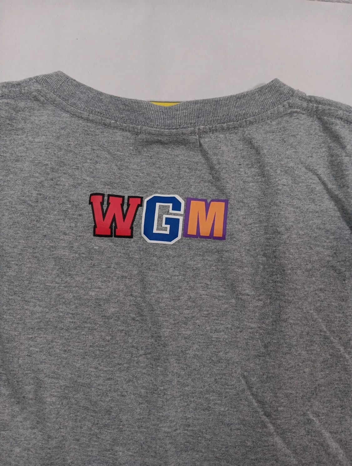 베이프 샤크 WGM로고 반팔 티셔츠 그레이 L 상품이미지3