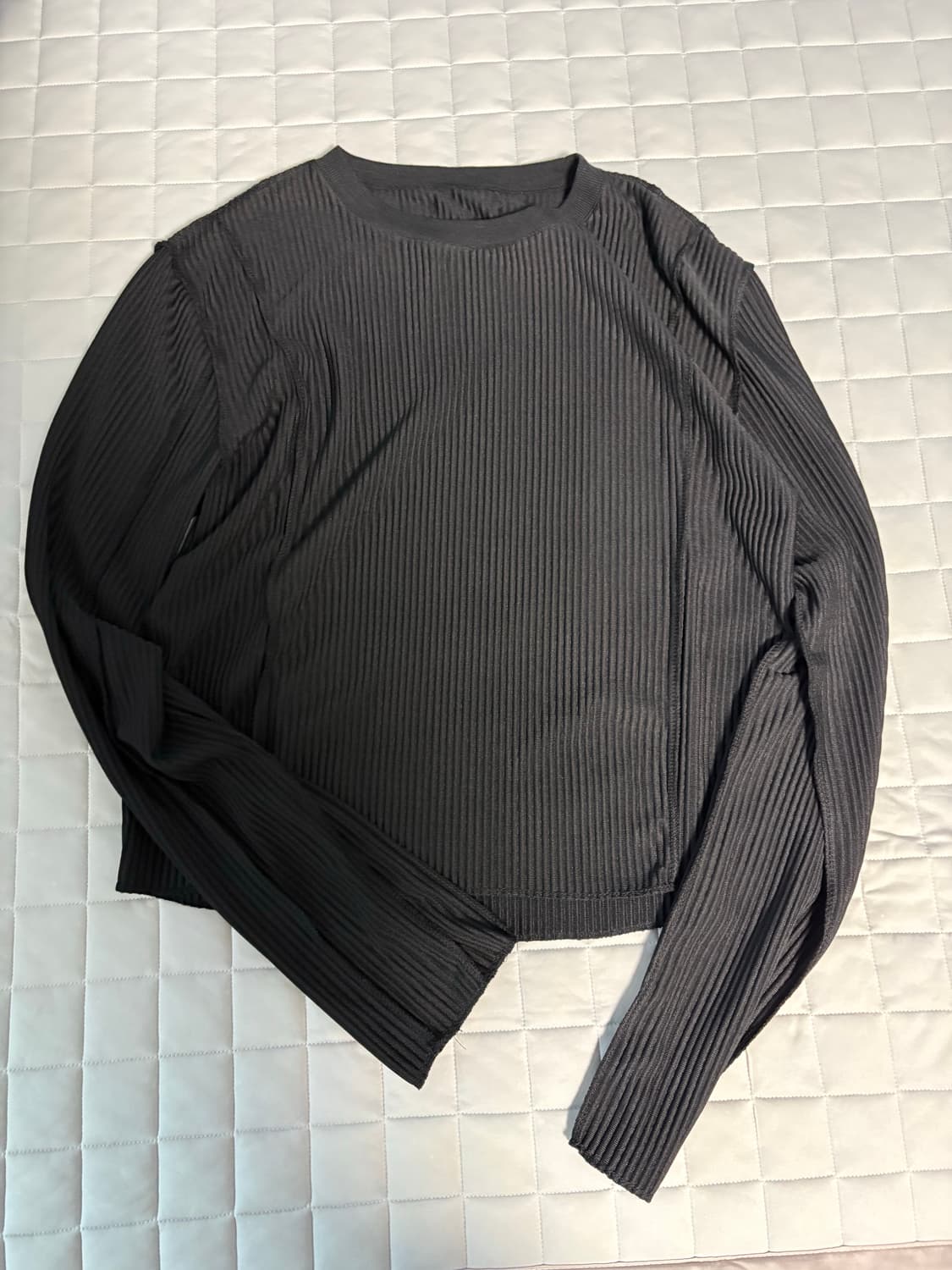 Yyyy vertical pleated long sleeve 1 긴팔티 상품이미지6