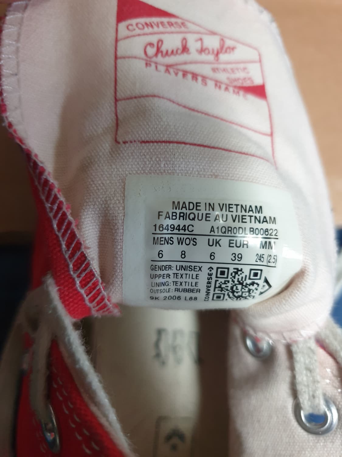 컨버스 척테일러 70s 하이 에나멜 레드 스니커즈 (245) 상품이미지7