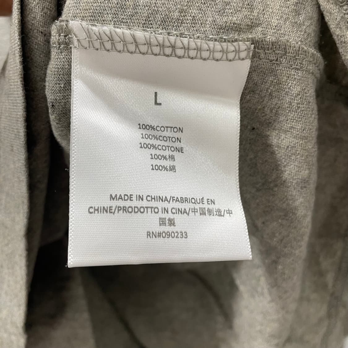 피어오브갓 에센셜/ 체스트 로고 롱슬리브 티셔츠 헤더 오트밀/ L 상품이미지9