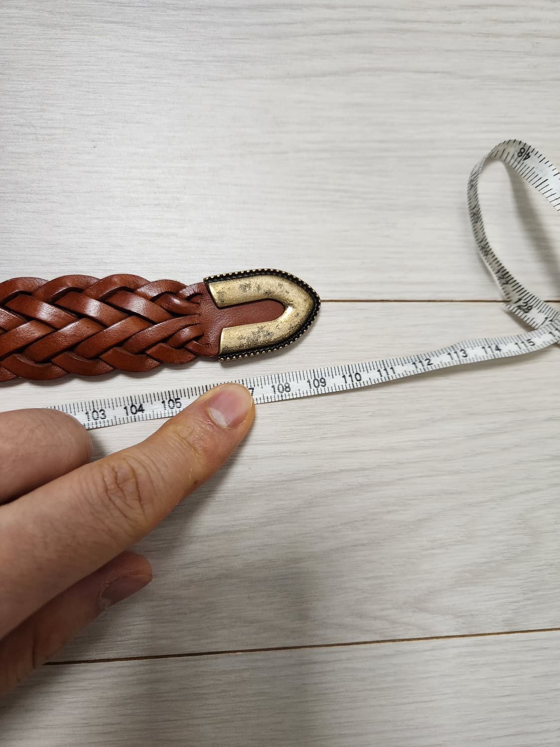 지오다노 웨스턴 레더 브라운 벨트 상품이미지5