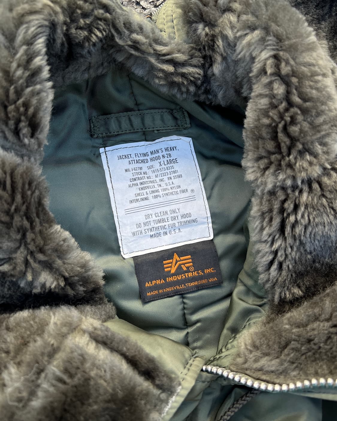 [XL] 80s 알파인더스트리 n2b 플라이트 자켓 상품이미지5