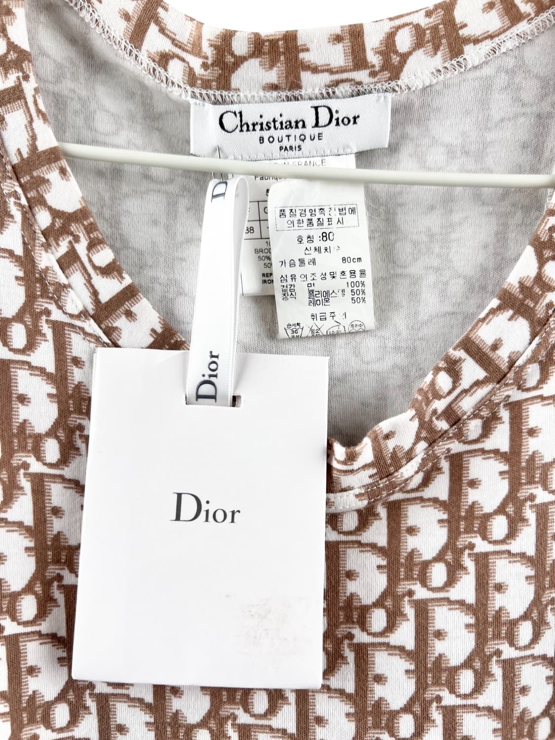 디올 오블리크 플로럴 나시 민소매 38사이즈 상품이미지4
