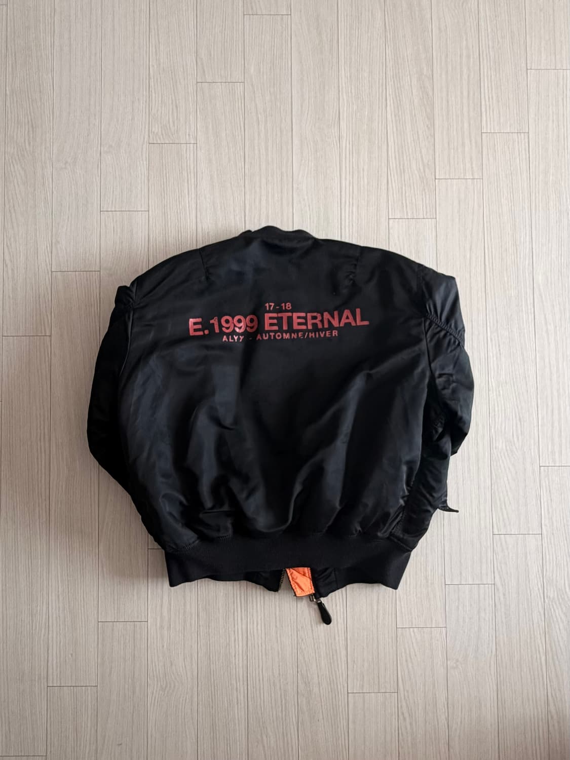 알릭스 x 알파 인더스트리 이터널 D링 봄버 블랙 ma-1자켓 상품이미지1