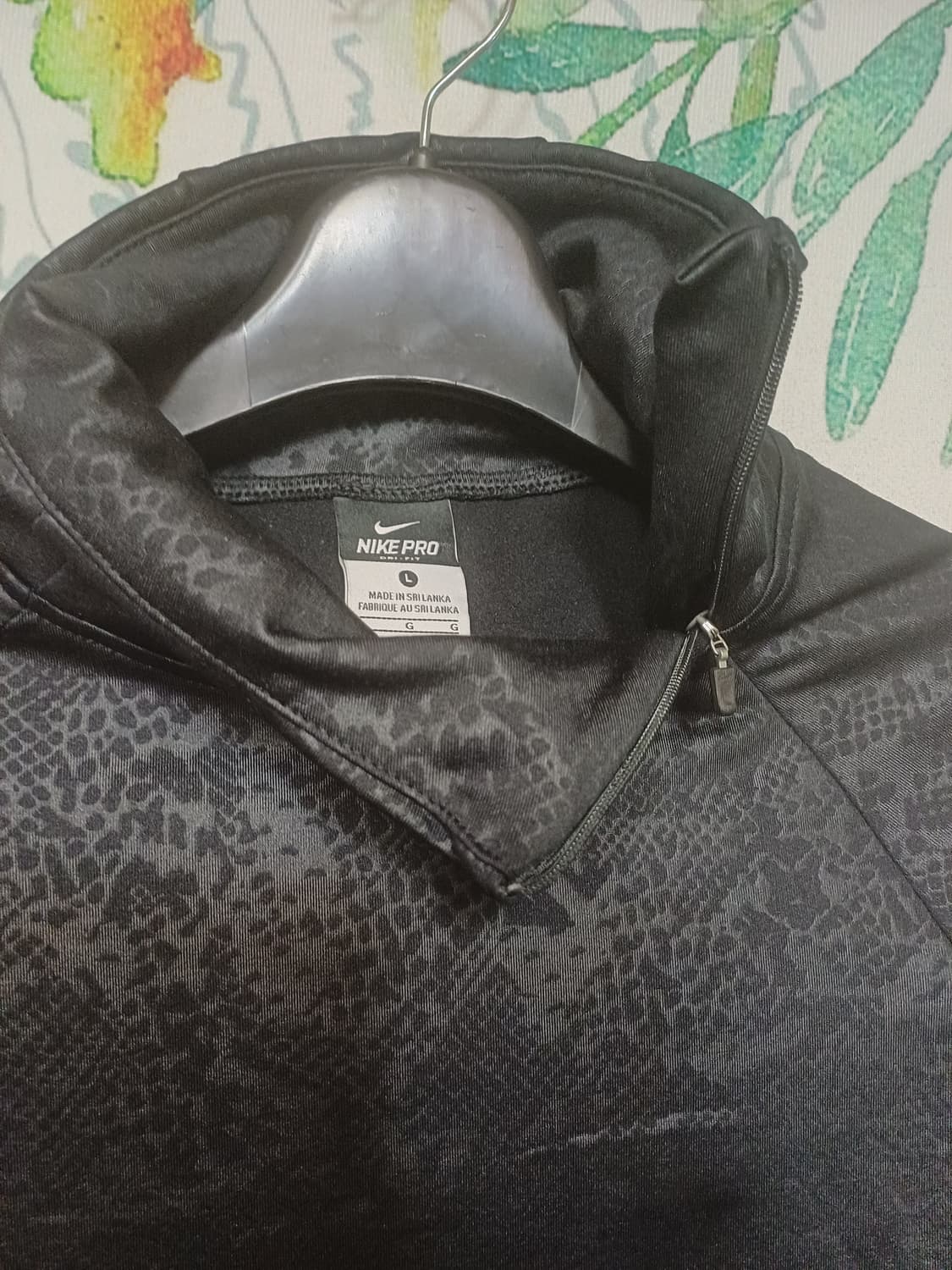 90)여/나이키 블랙 스네이크 패턴 기능성 긴팔 티셔츠 상품이미지7