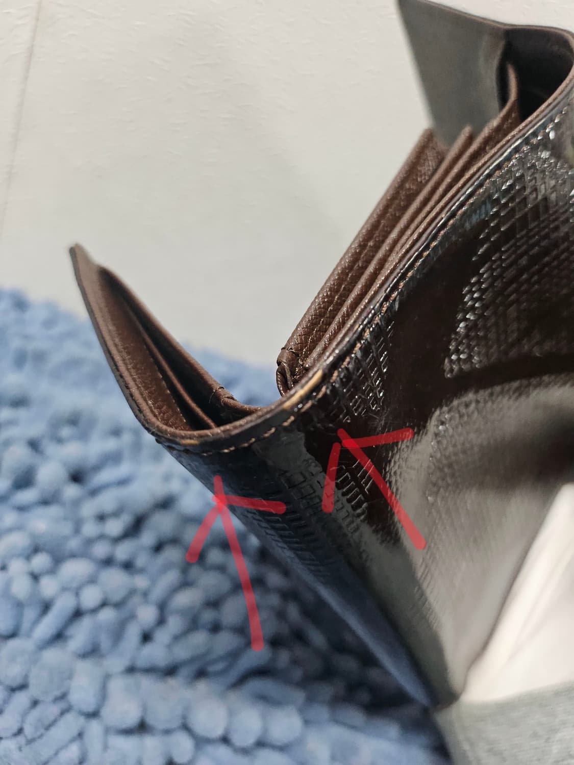 닥스 여성 3단 지갑 브라운  15*9 상품이미지9