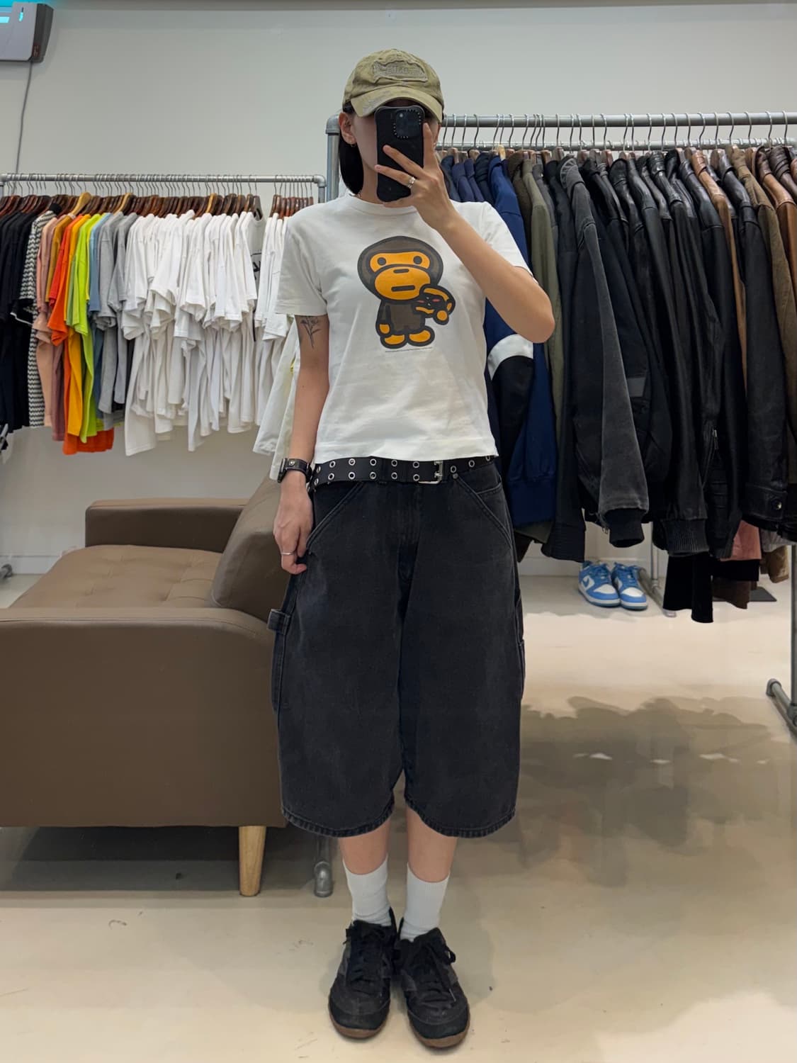 베이프 마일로 피자 빅 로고 티셔츠 상품이미지8