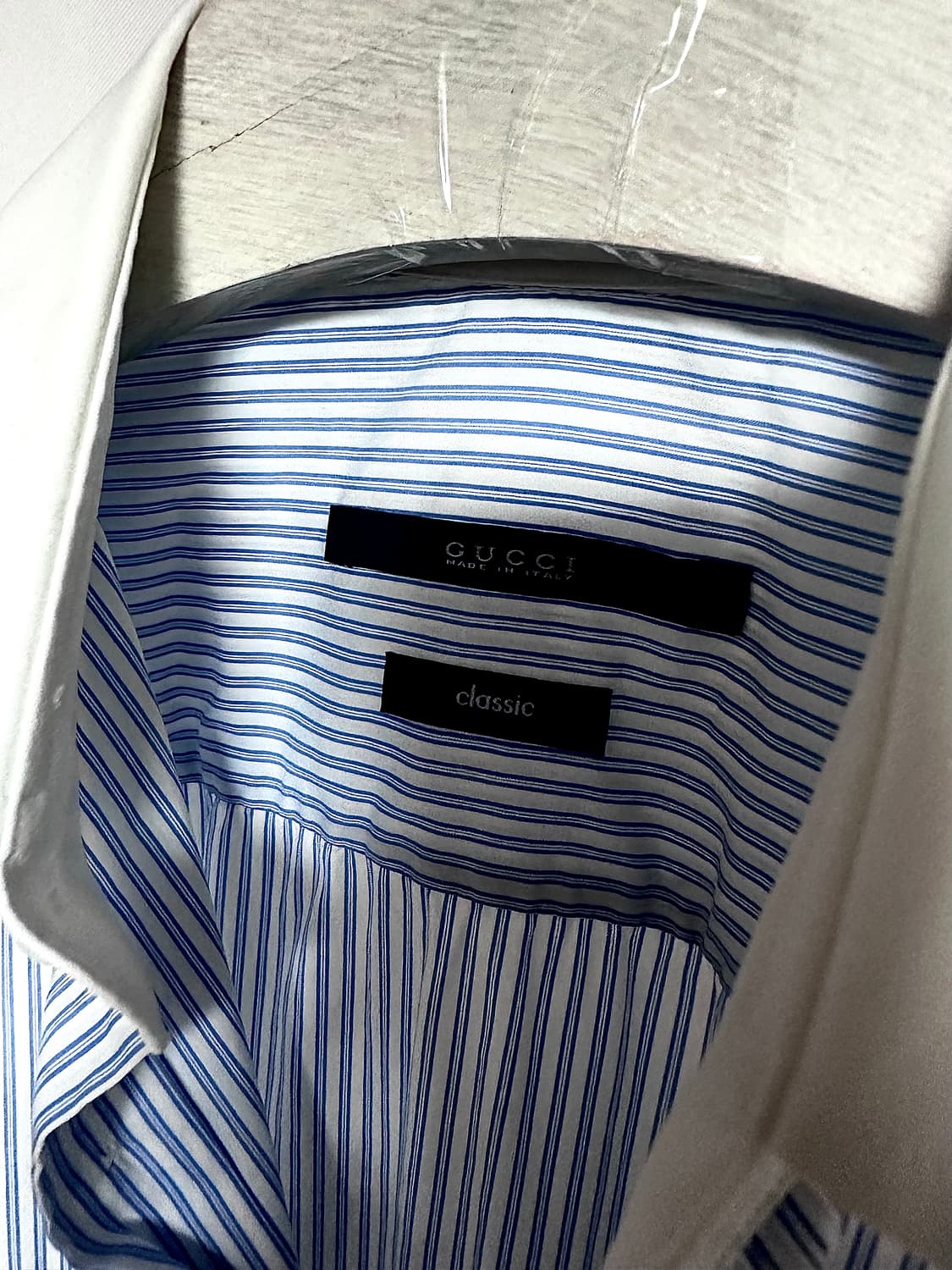 GUCCI Contrast Collar Stripe 셔츠 상품이미지4