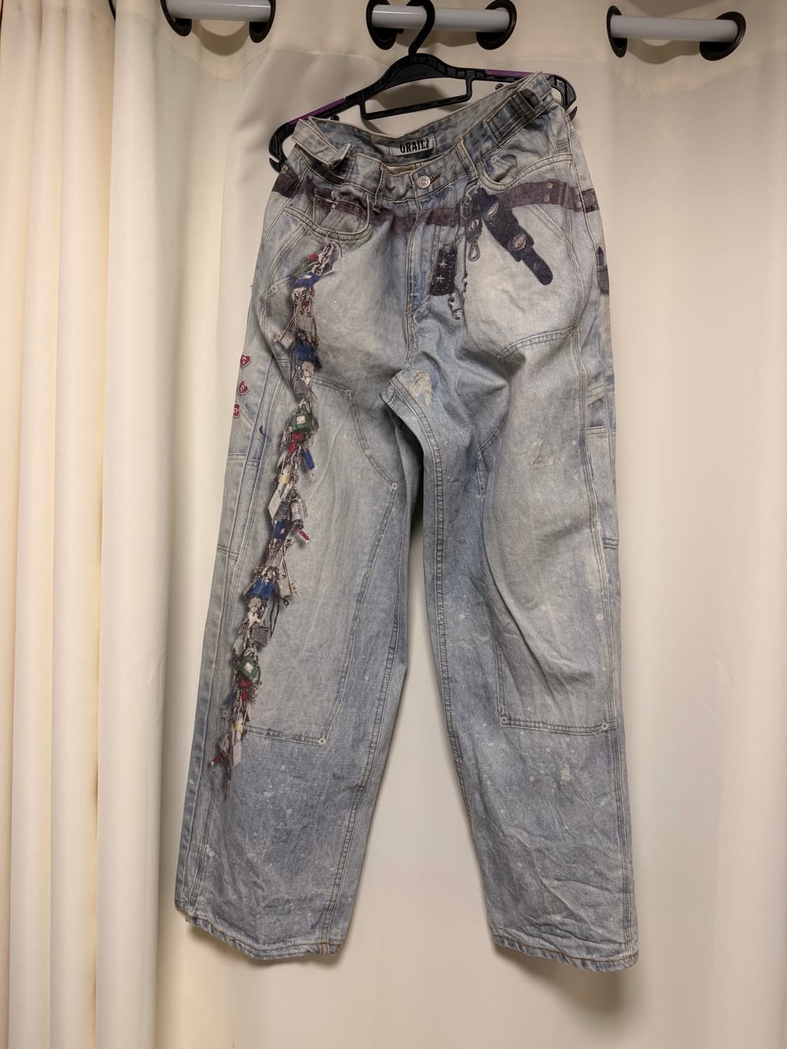 그레일즈 KEY CHAIN ILLUSION DENIM PANTS 상품이미지2
