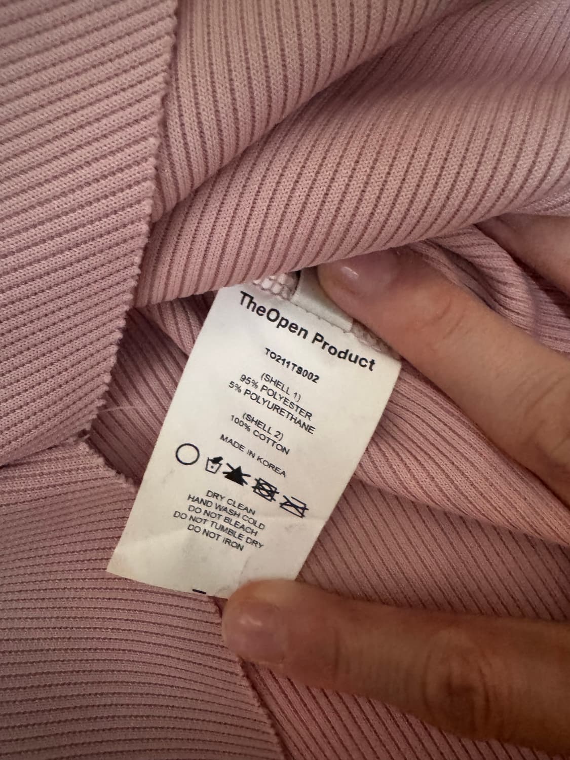 더오픈프로덕트 핑크 셔츠 상품이미지2