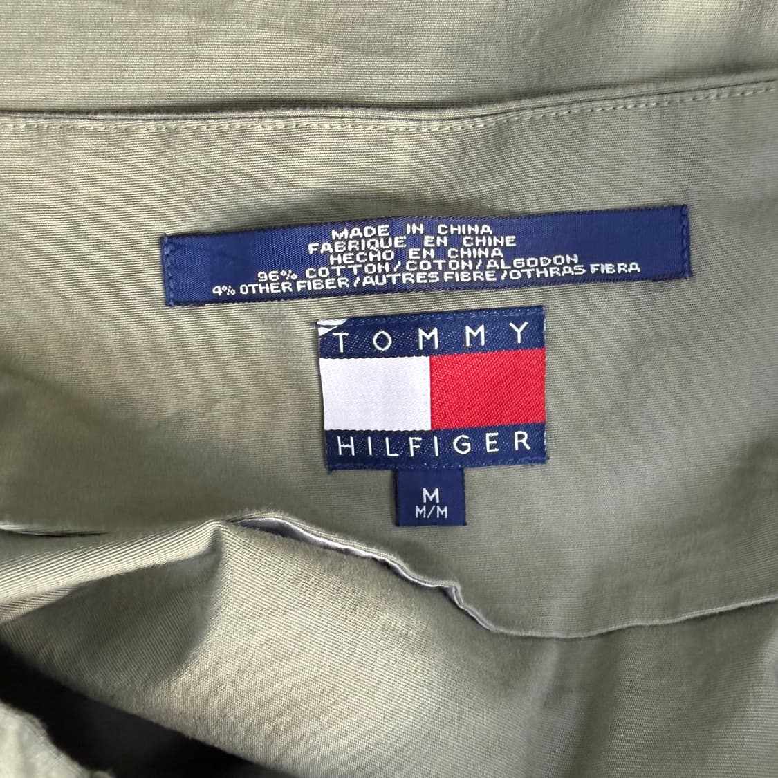 M 타미힐피거 올리브 브이넥 블라우스 0223T 상품이미지3