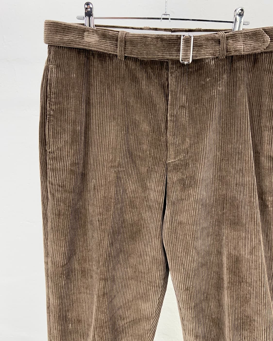오피신 제네랄 브라운 골덴 코듀로이 트라우저 벨티드 팬츠 상품이미지2