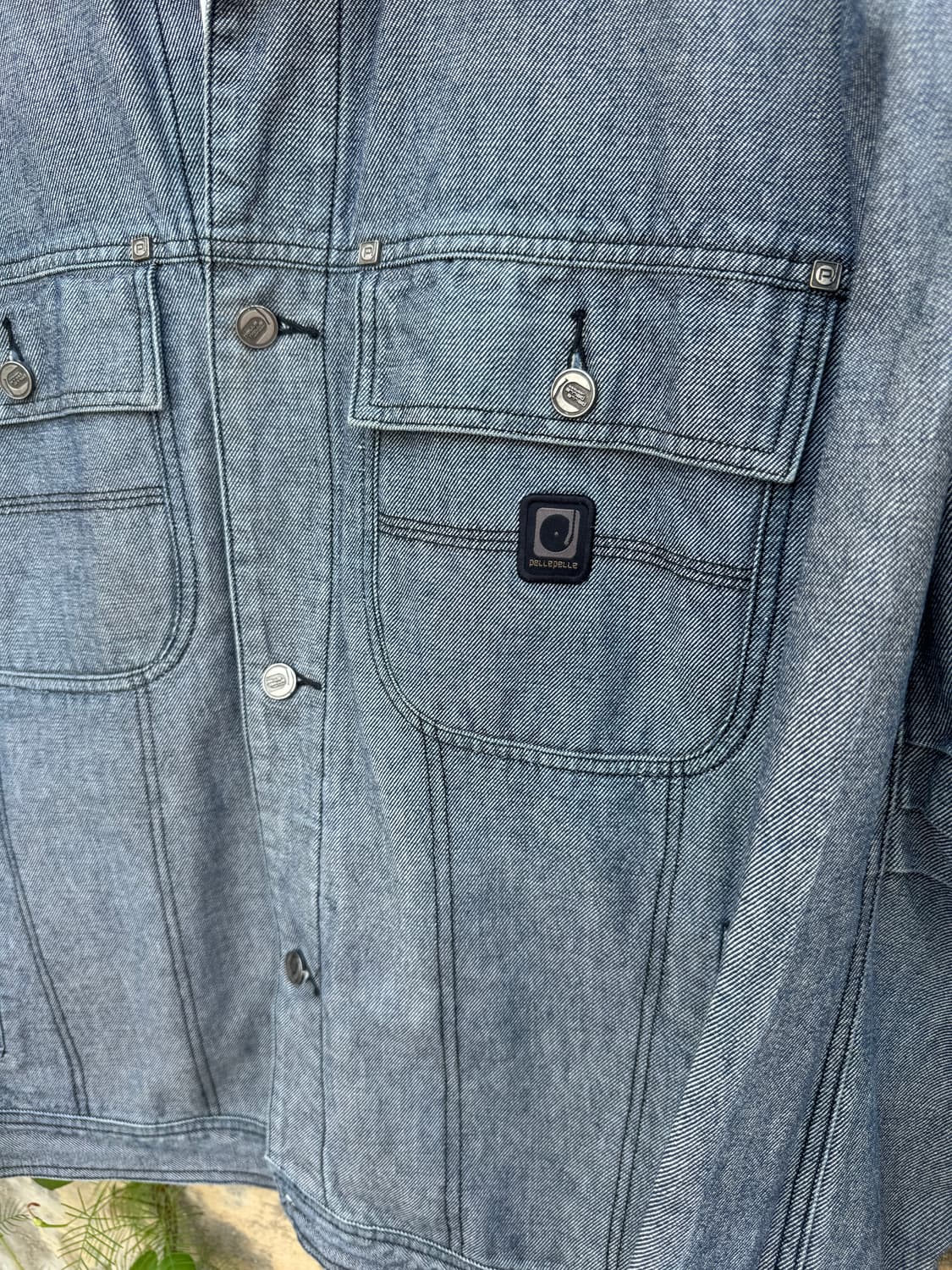 00s pellepelle 펠레펠레 올드 힙합 데님 트러커 자켓 상품이미지3