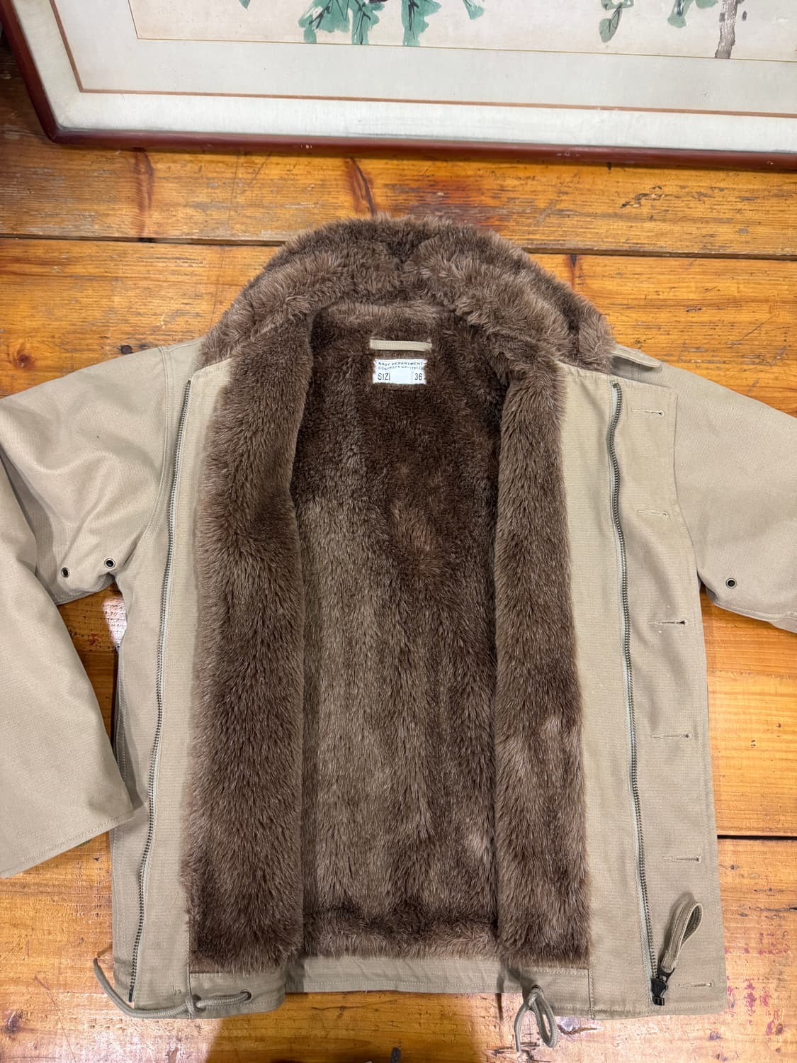  NAVY department N-1 덱 자켓 에이징 안된 S급 상품이미지8