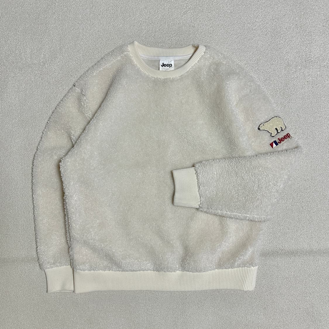 지프 뽀글이 플리스 맨투맨 상품이미지1