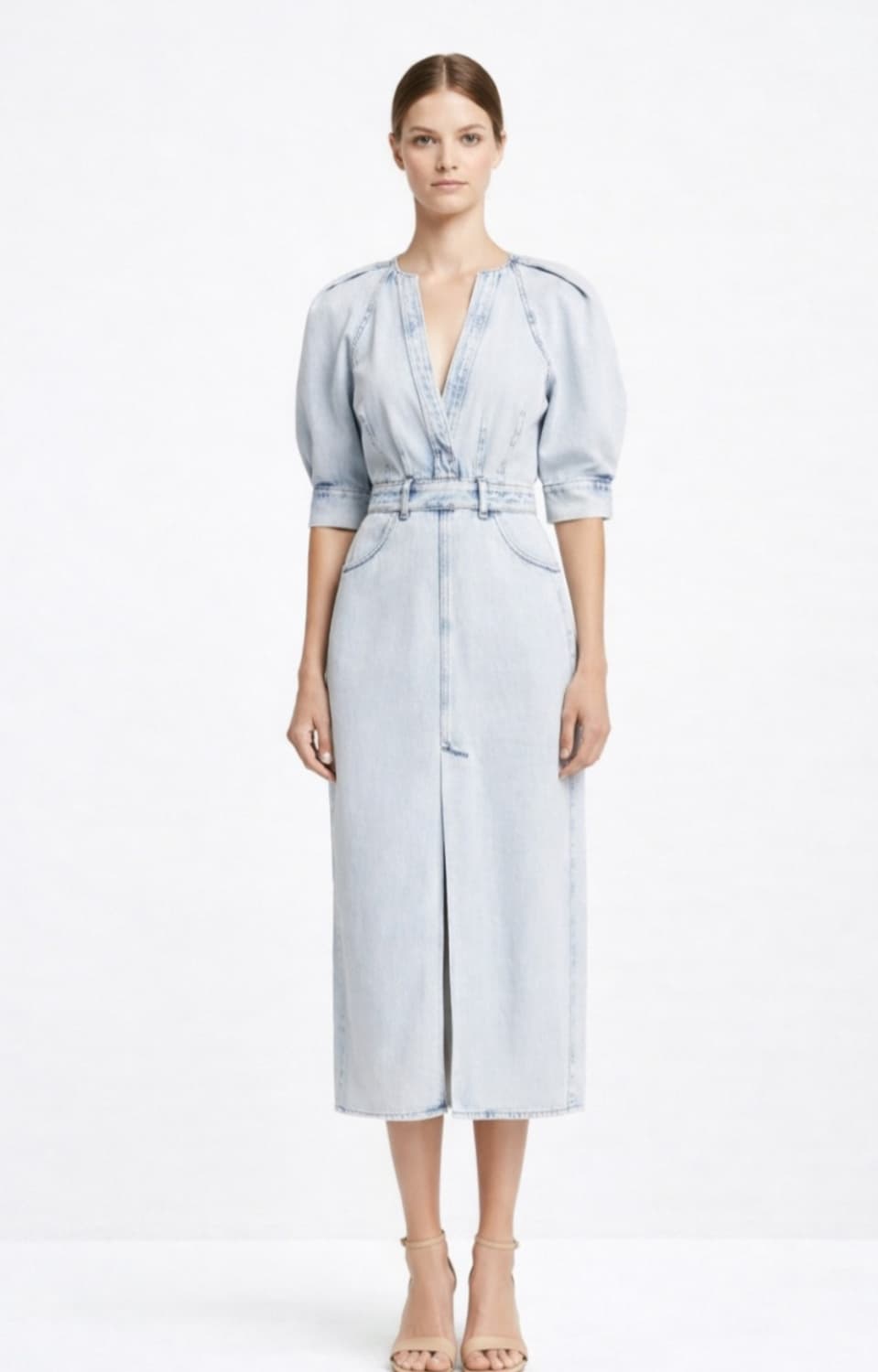 IRO 이로 아이스워싱 데님 원피스 44사이즈 상품이미지1