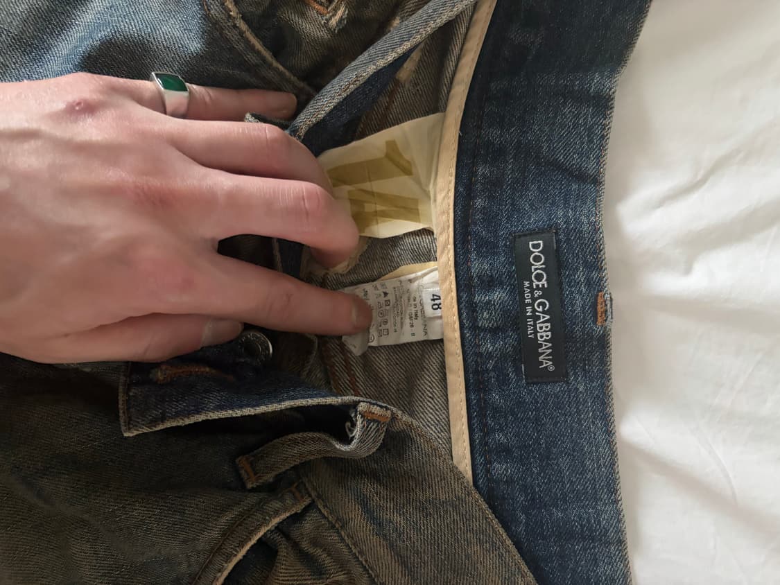 돌체앤가바나 워싱 디테일 데님 48 사이즈 상품이미지3