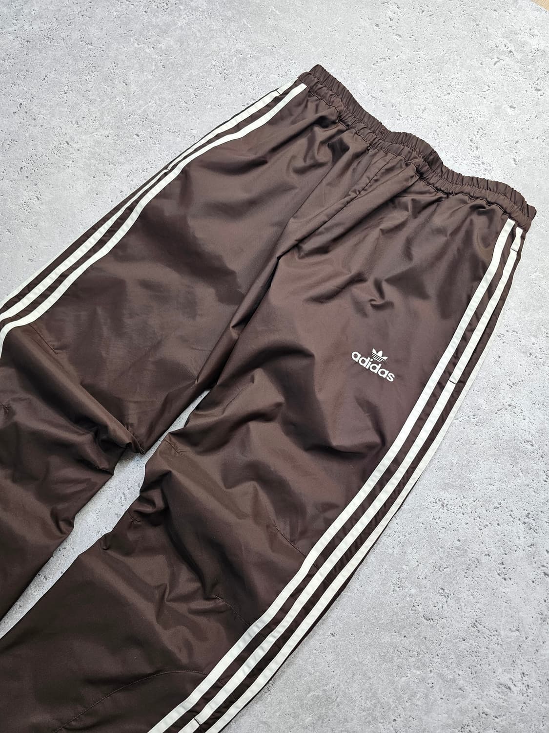 대장 아디다스 삼선 브라운 트랙팬츠 바람막이 바지 상품이미지4
