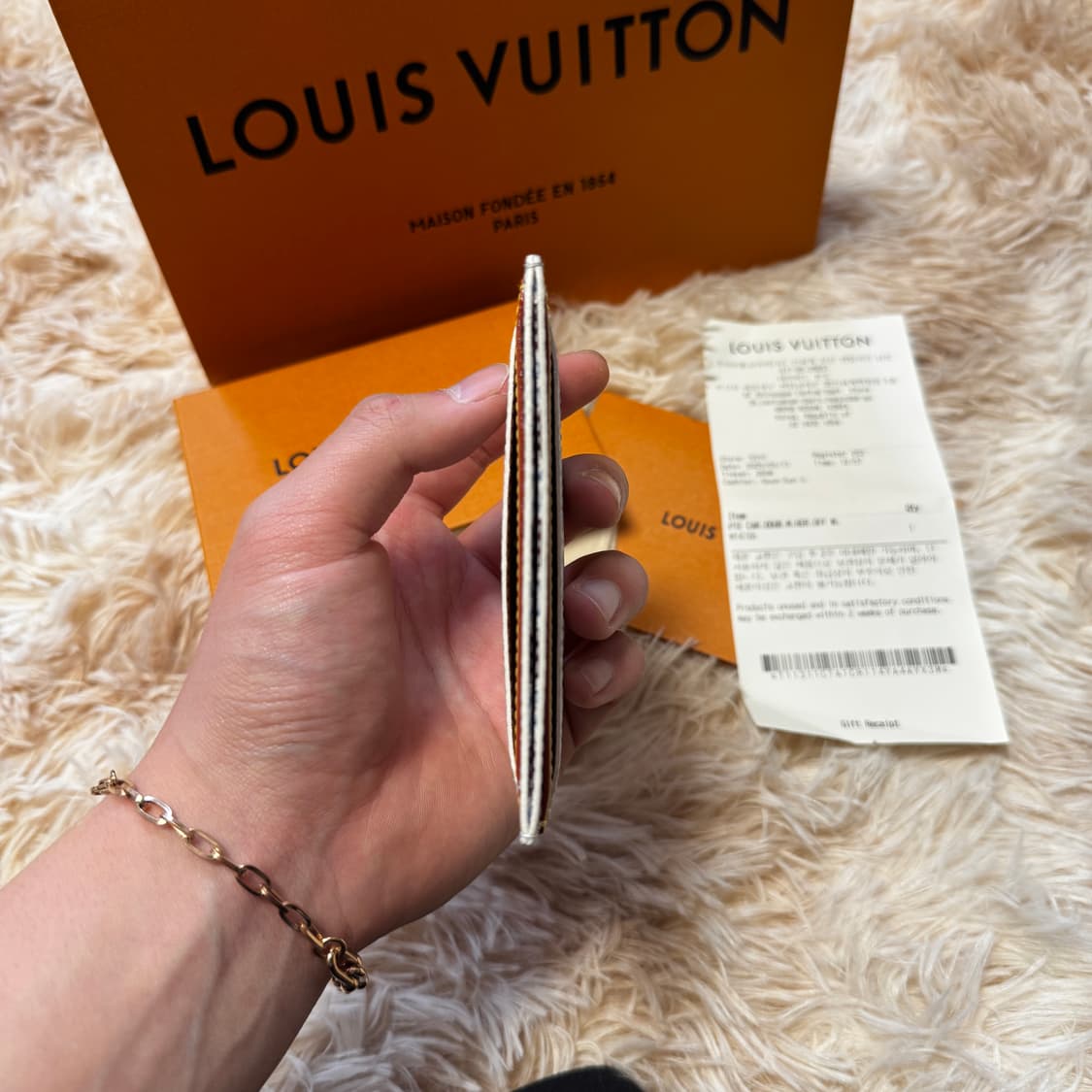 [새상품 / 백화점판] 루이비통 더블 카드 홀더 카드지갑 상품이미지4