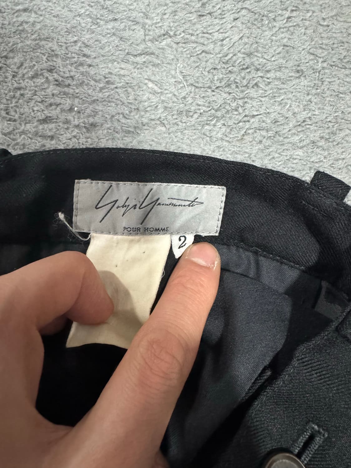 요지야마모토 크롭 울 팬츠 상품이미지7