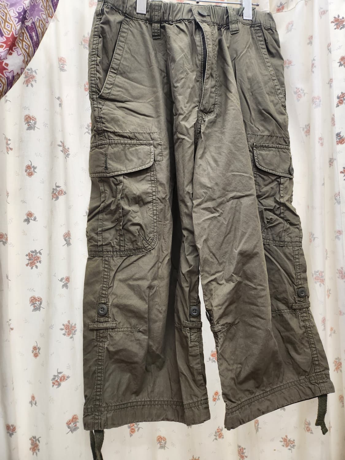 (지구샵) 히피 원피스 카고바지 세트  상품이미지5