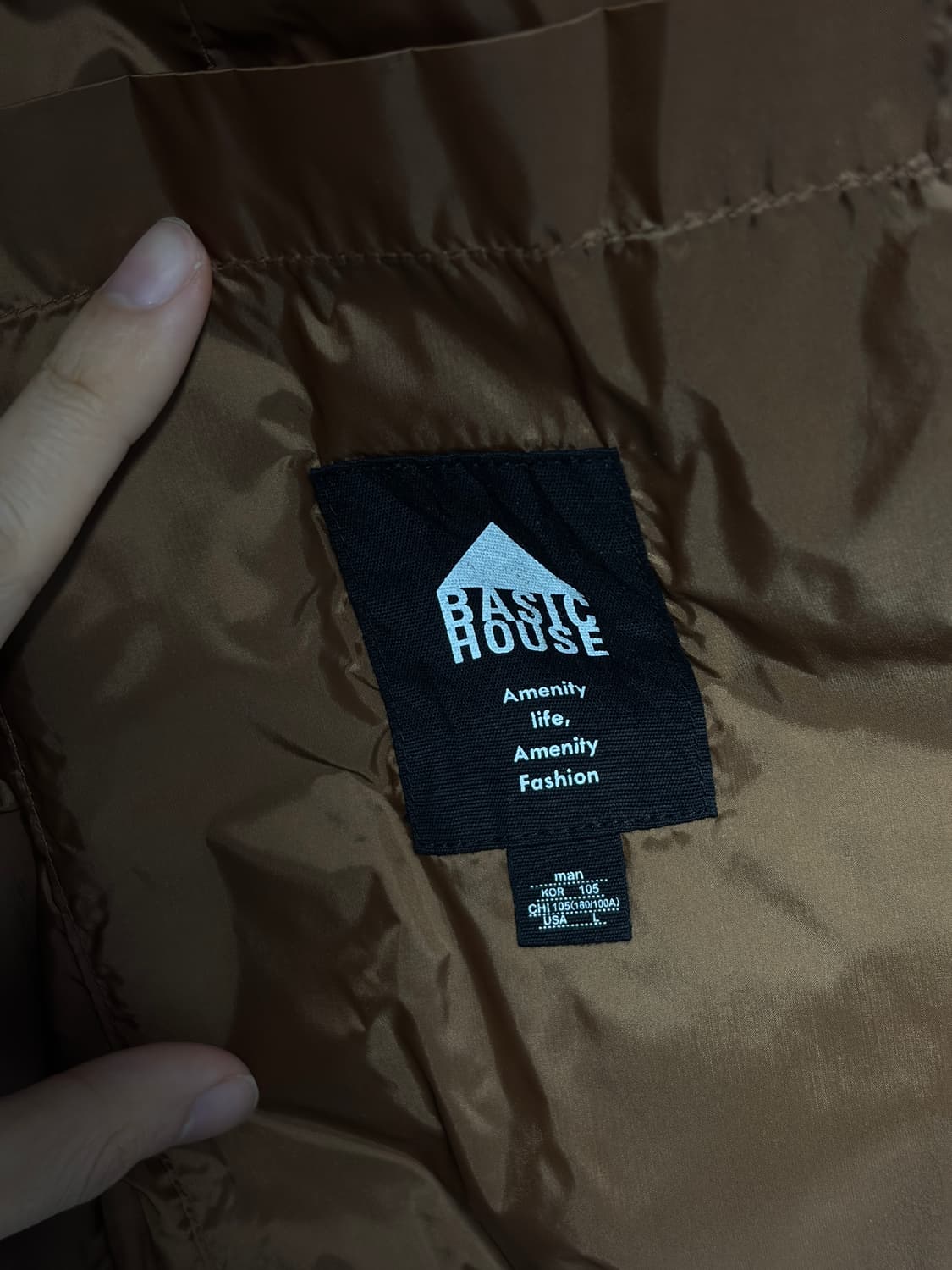 [105] 베이직하우스 덕다운 경량패딩 상품이미지6