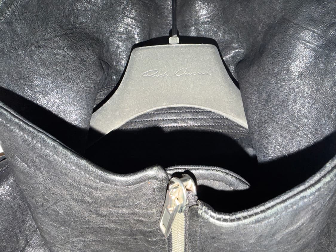 릭오웬스 09fw 아카이브 하이넥 레더재킷 상품이미지6