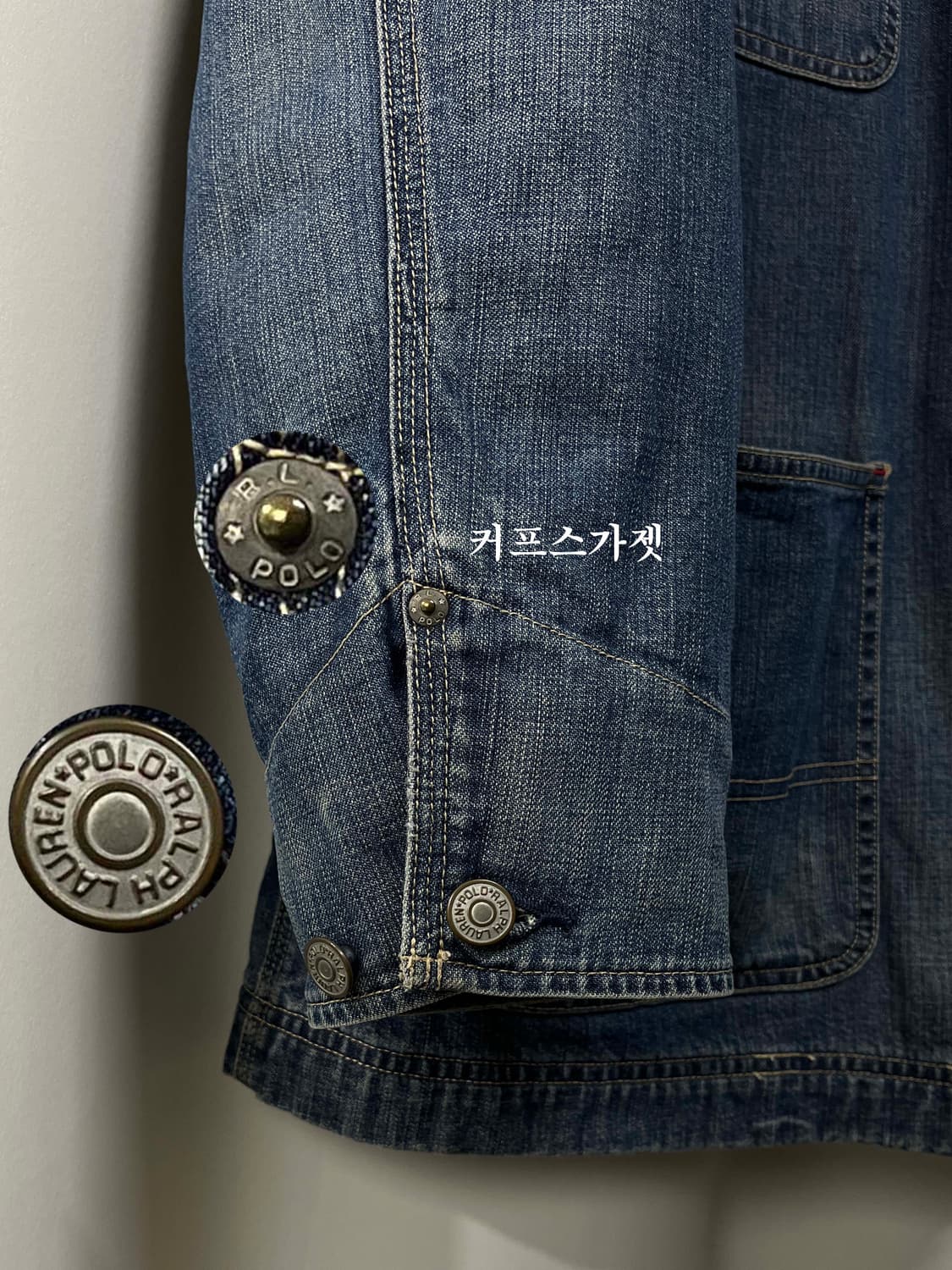 90's 폴로 랄프로렌 덩가리 데님 코듀로이 버팔로 초어자켓 상품이미지7