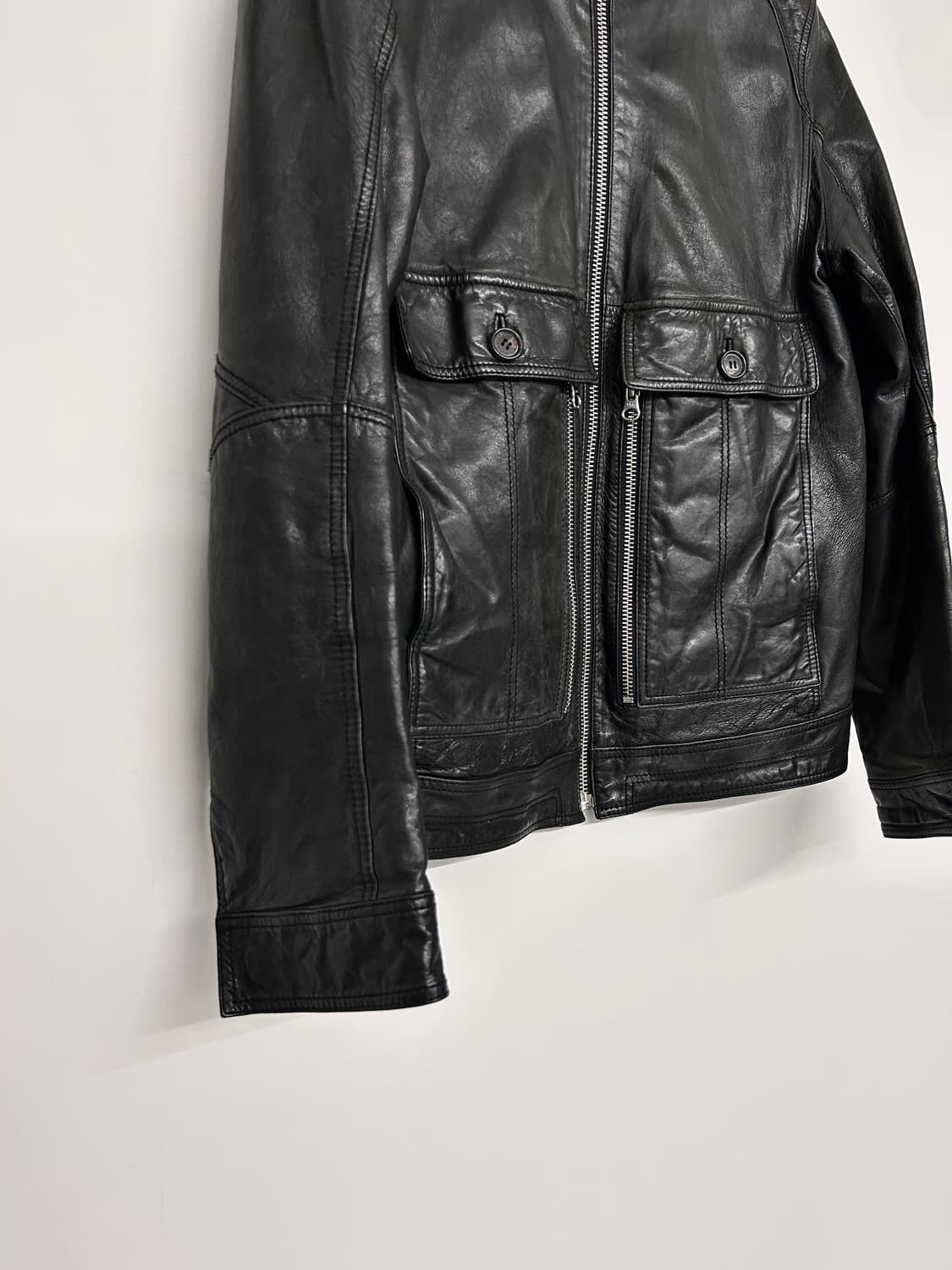 더블 빅 포켓 램스킨 자켓 상품이미지5