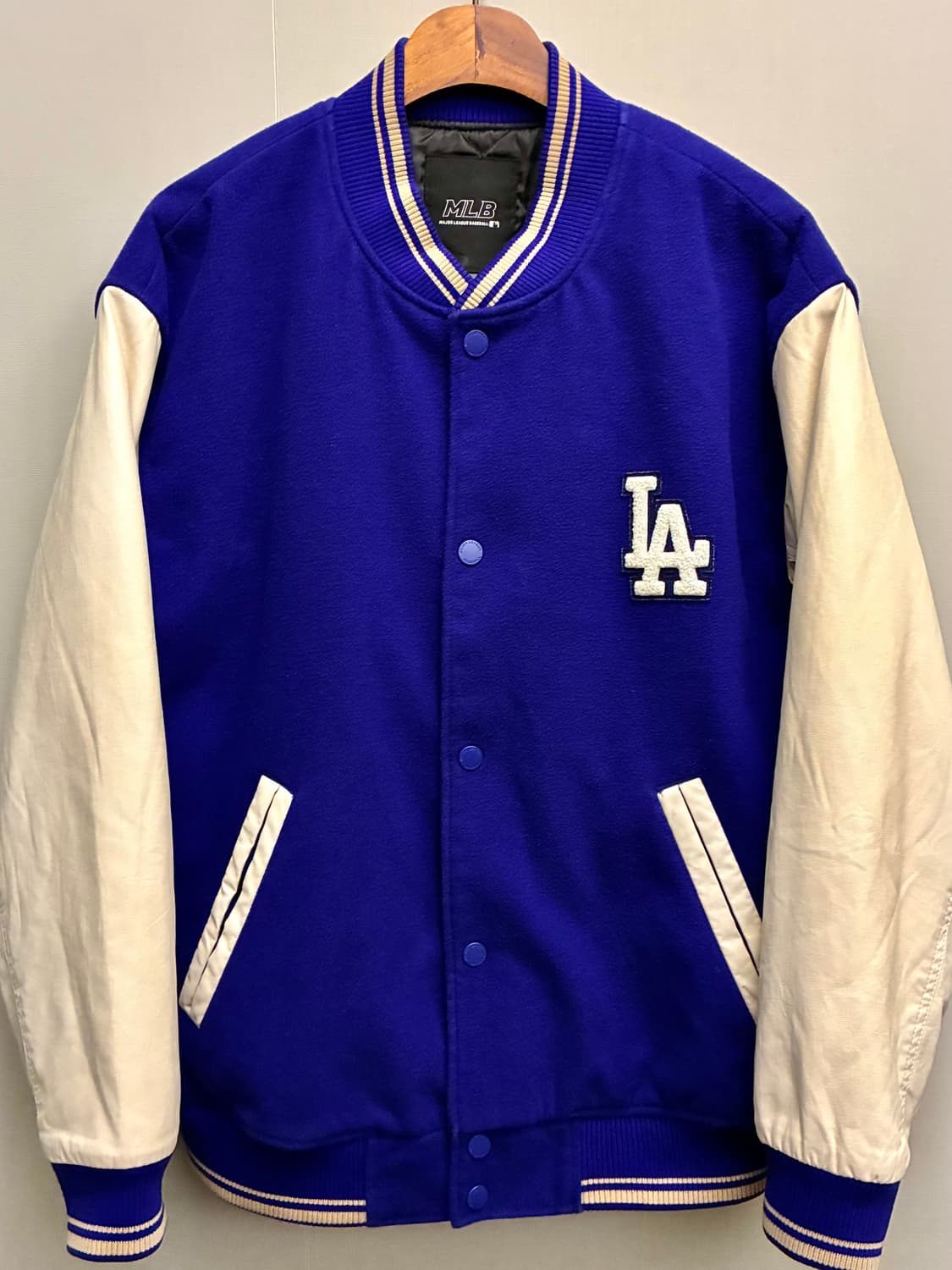 (L/105)MLB 엠엘비 LA 다저스 신슐레이트 울 바시티자켓 상품이미지2