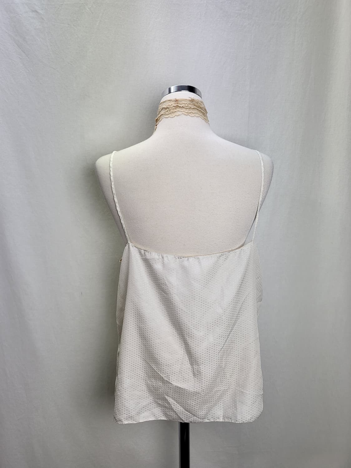 빈티지 아이보리 플라워 슬리브리스 나시 탑 이너 페어리 상품이미지2