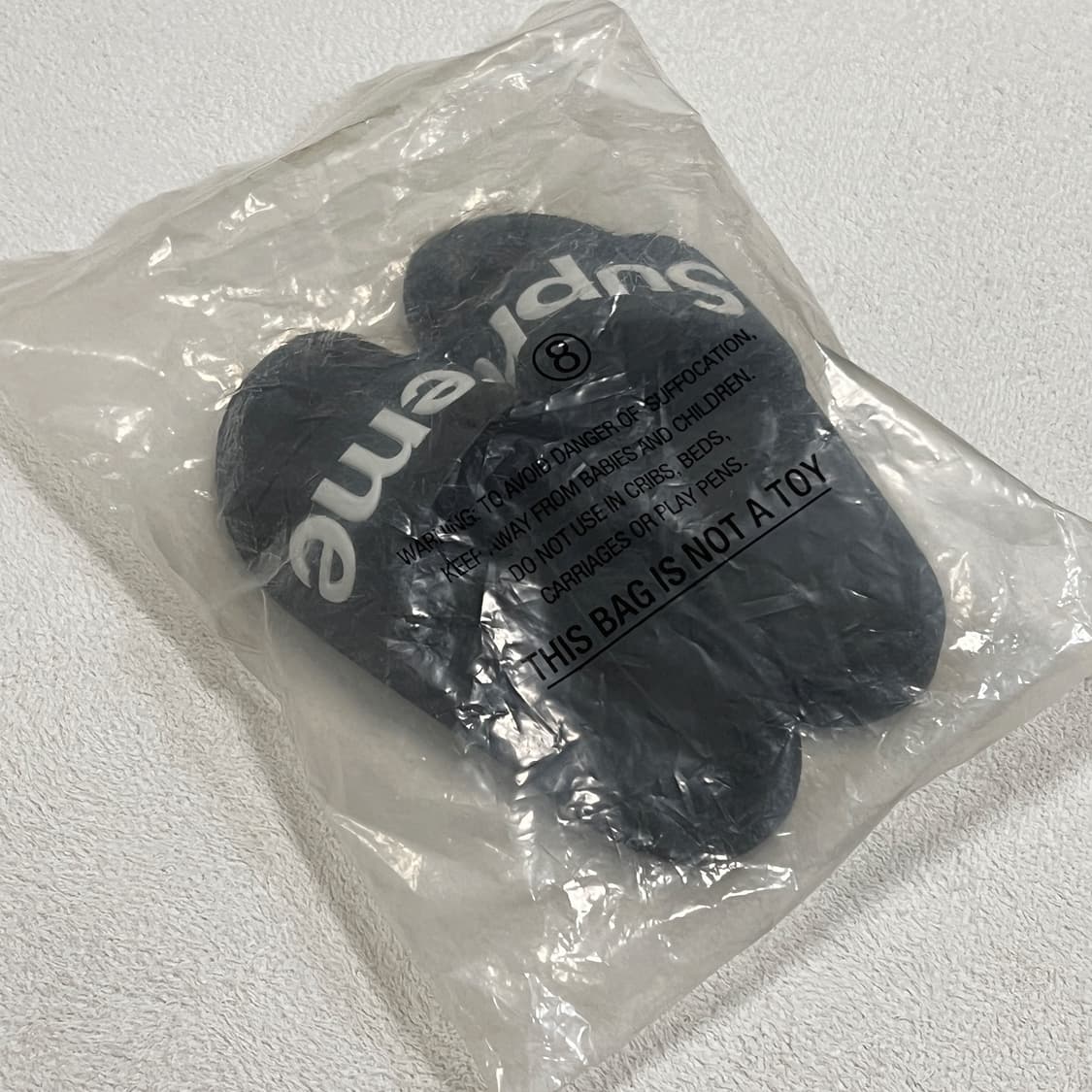 슈프림 14SS 슬라이드 슬리퍼 블랙 상품이미지7