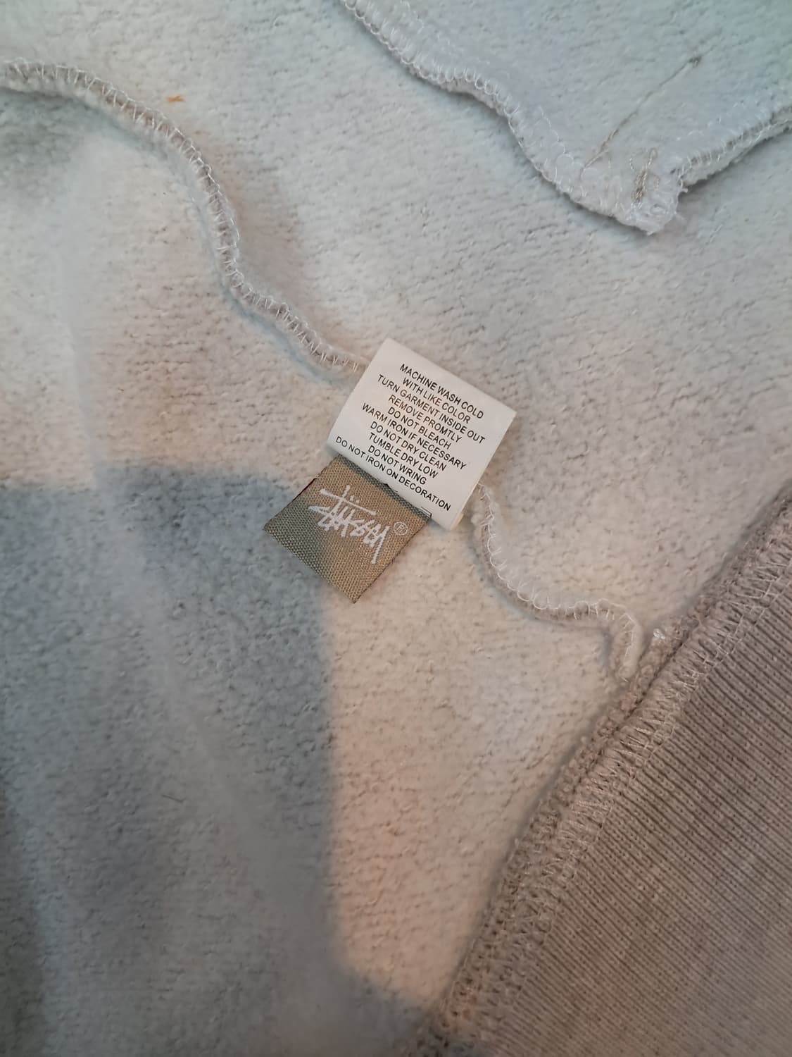 스투시 바시티 자켓 S 베이지 상품이미지4