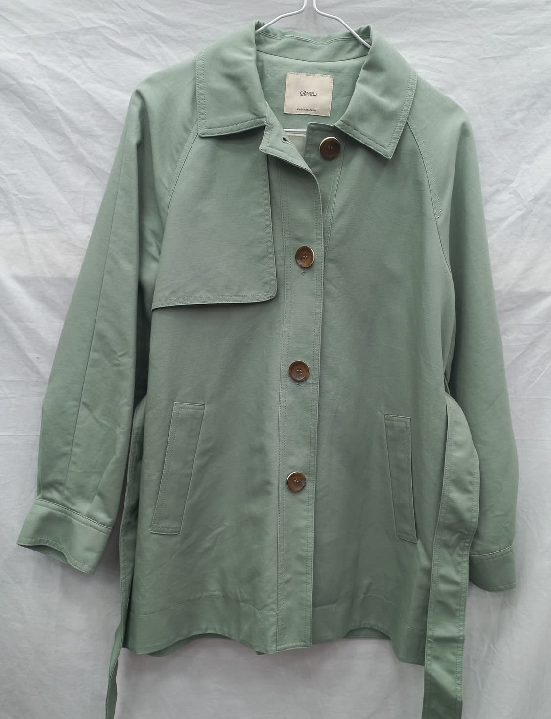 로엠 민트 트렌치 코트 (여 95) 상품이미지1