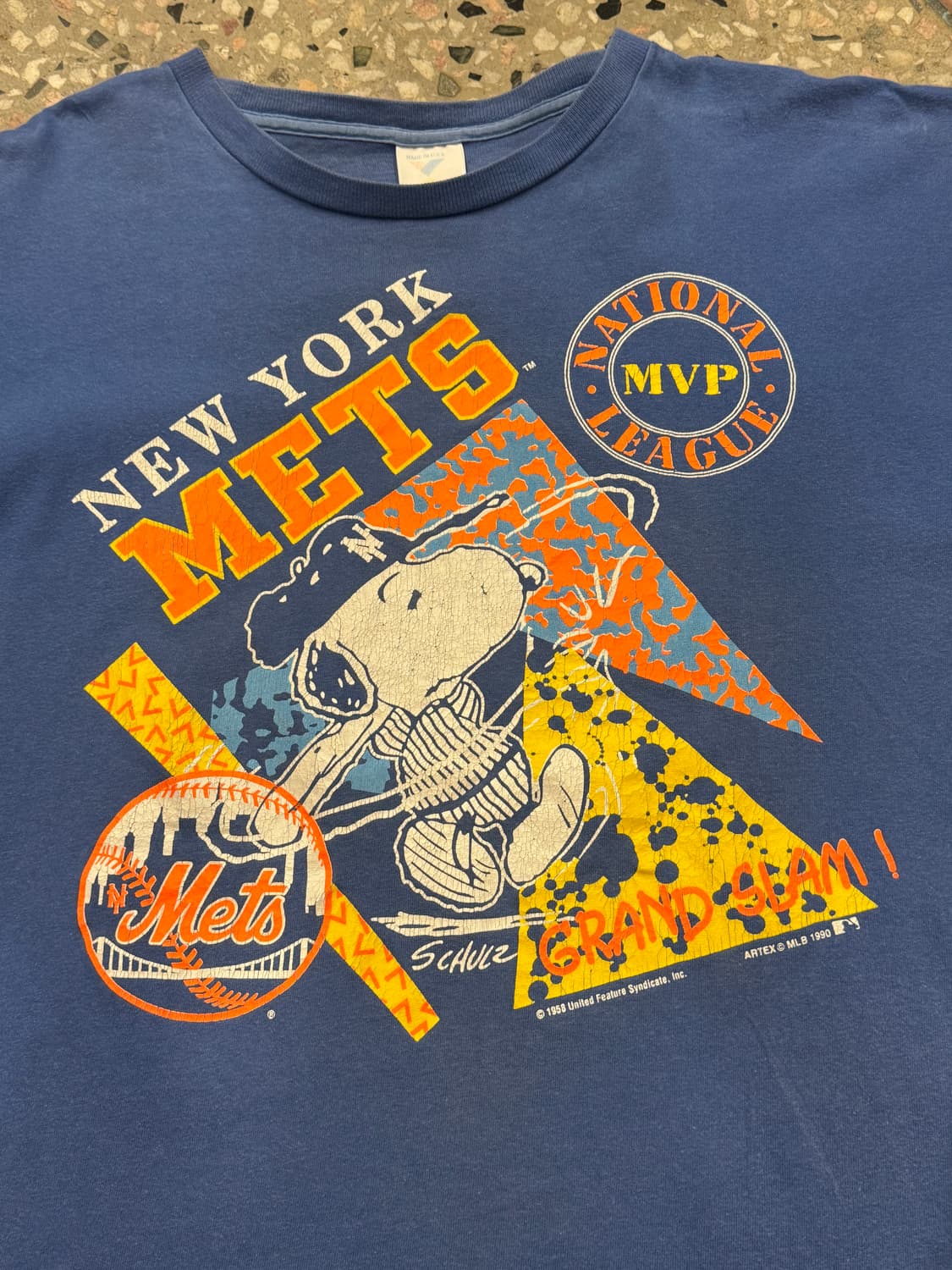 90s 스누피 New York 티셔츠 (XL) 상품이미지4