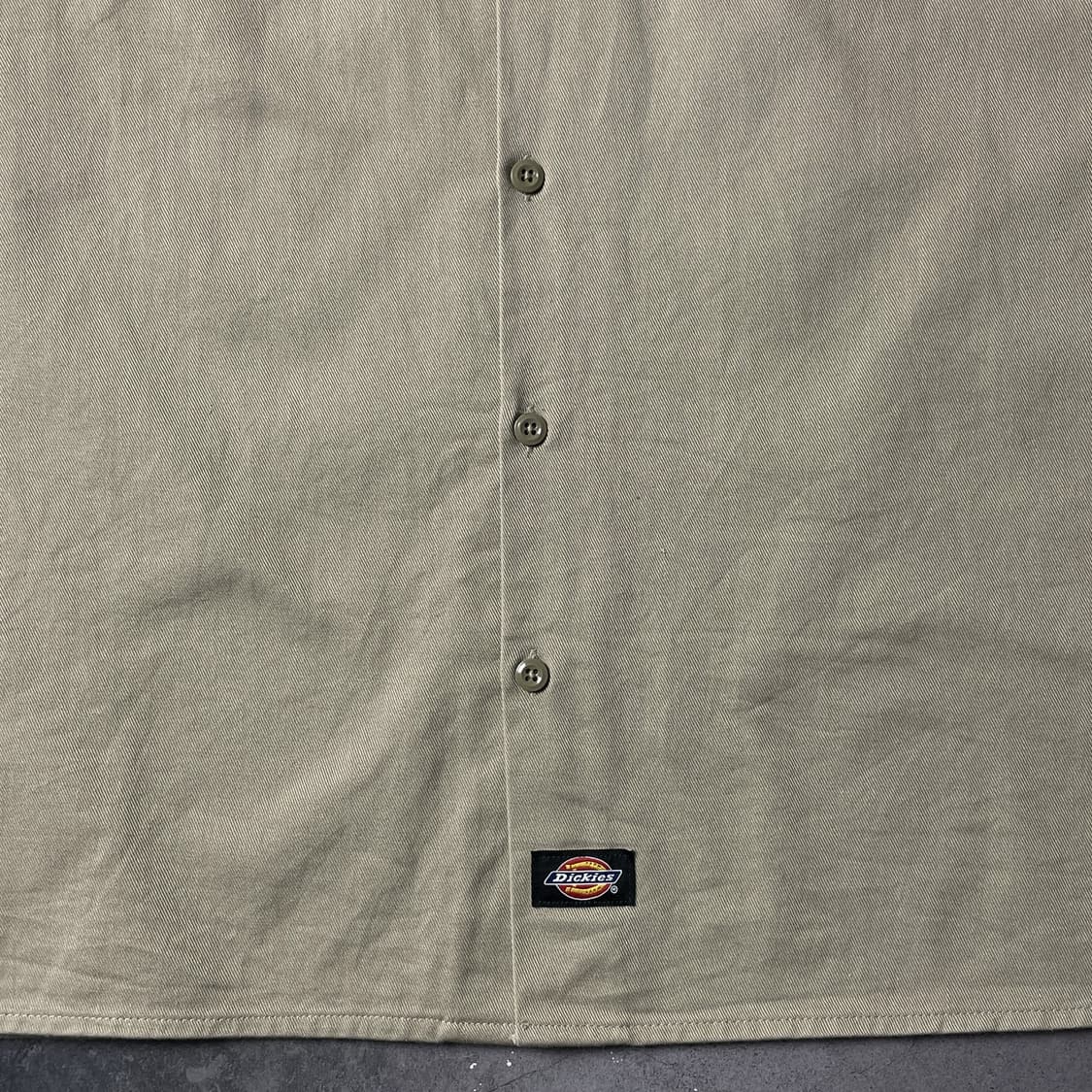 DICKIES 디키즈 빈티지 베이지 플랩포켓 워크 셔츠 A00900 상품이미지4