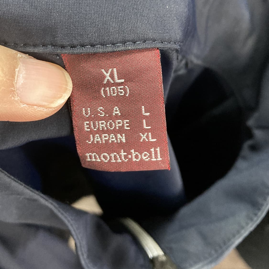 몽벨 남성집업자켓 네이비 105 상품이미지4