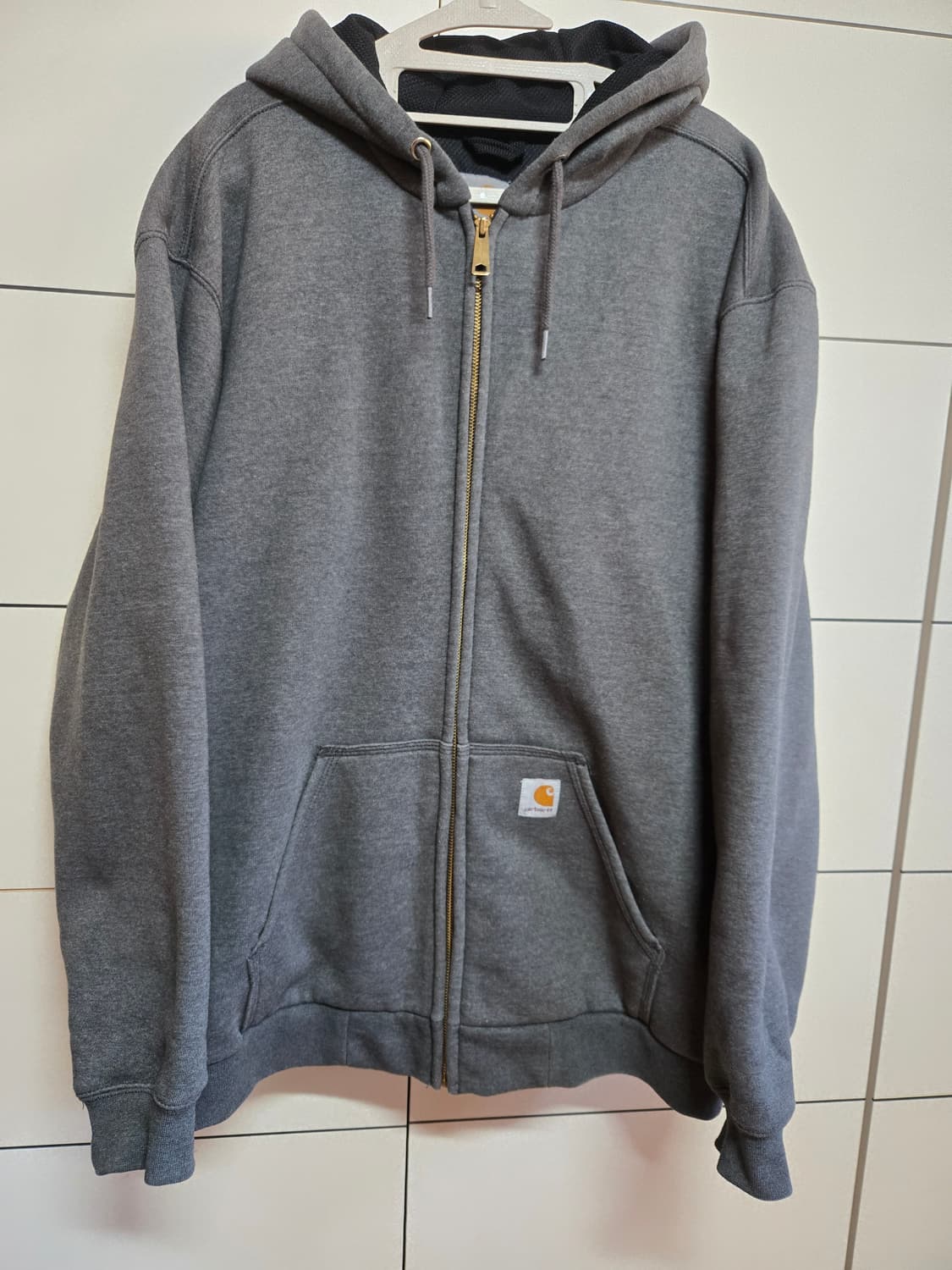 칼하트 써멀 그레이 후드집업 상품이미지1