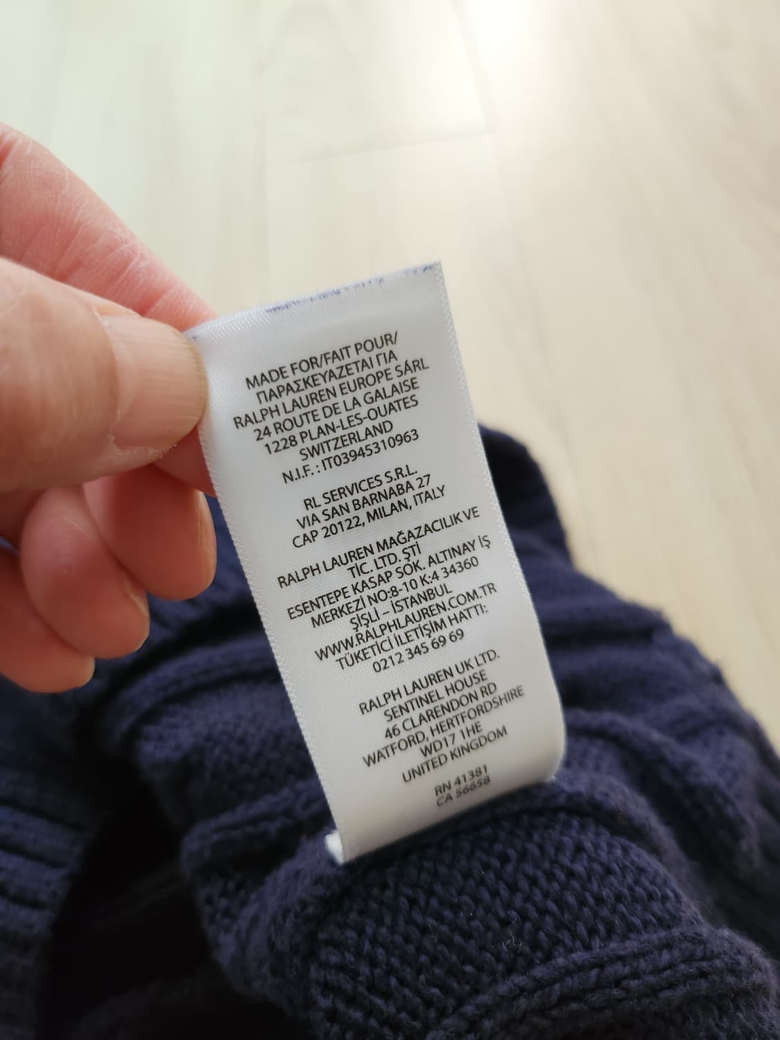 폴로랄프로렌 케이블니트 (L 상품이미지7