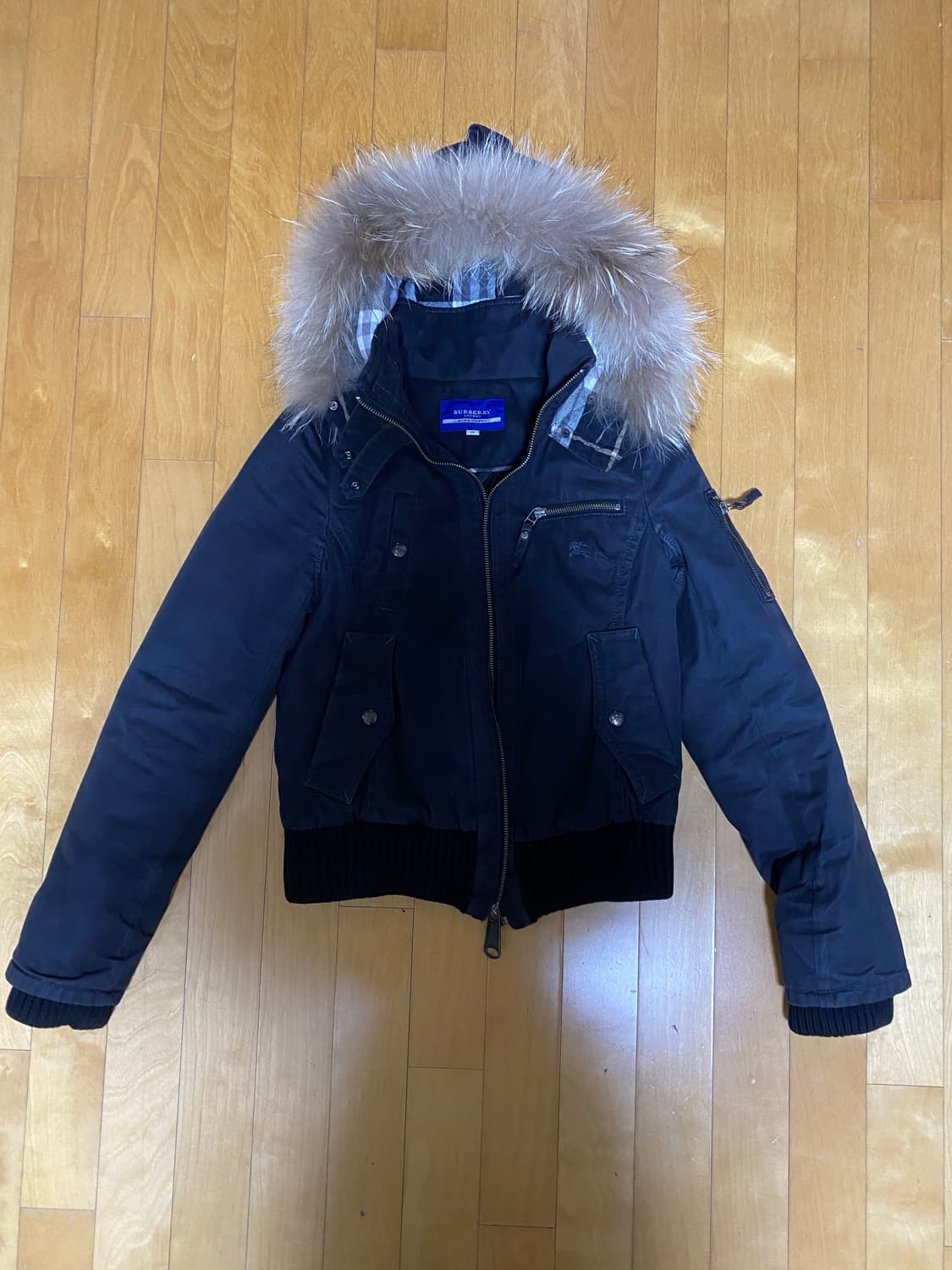 버버리 퍼 후드 자켓 상품이미지1