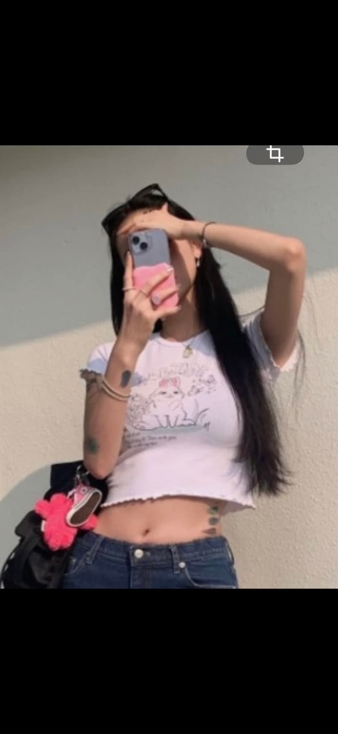 페일제이드 버니 토끼 크롭 반팔티 티셔츠 상품이미지10