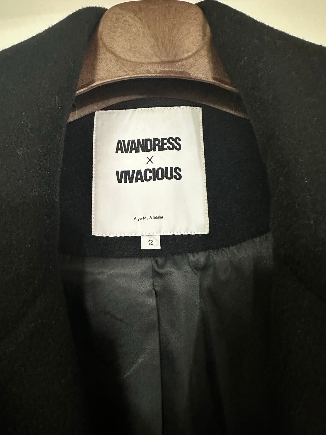 어반드레스 125cm 슈퍼롱 오버핏 더블코트 블랙 L 상품이미지2