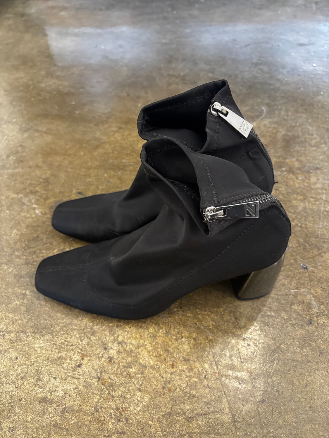 ZARA 블랙 앵클 부츠 삭스 부츠 240 상품이미지3