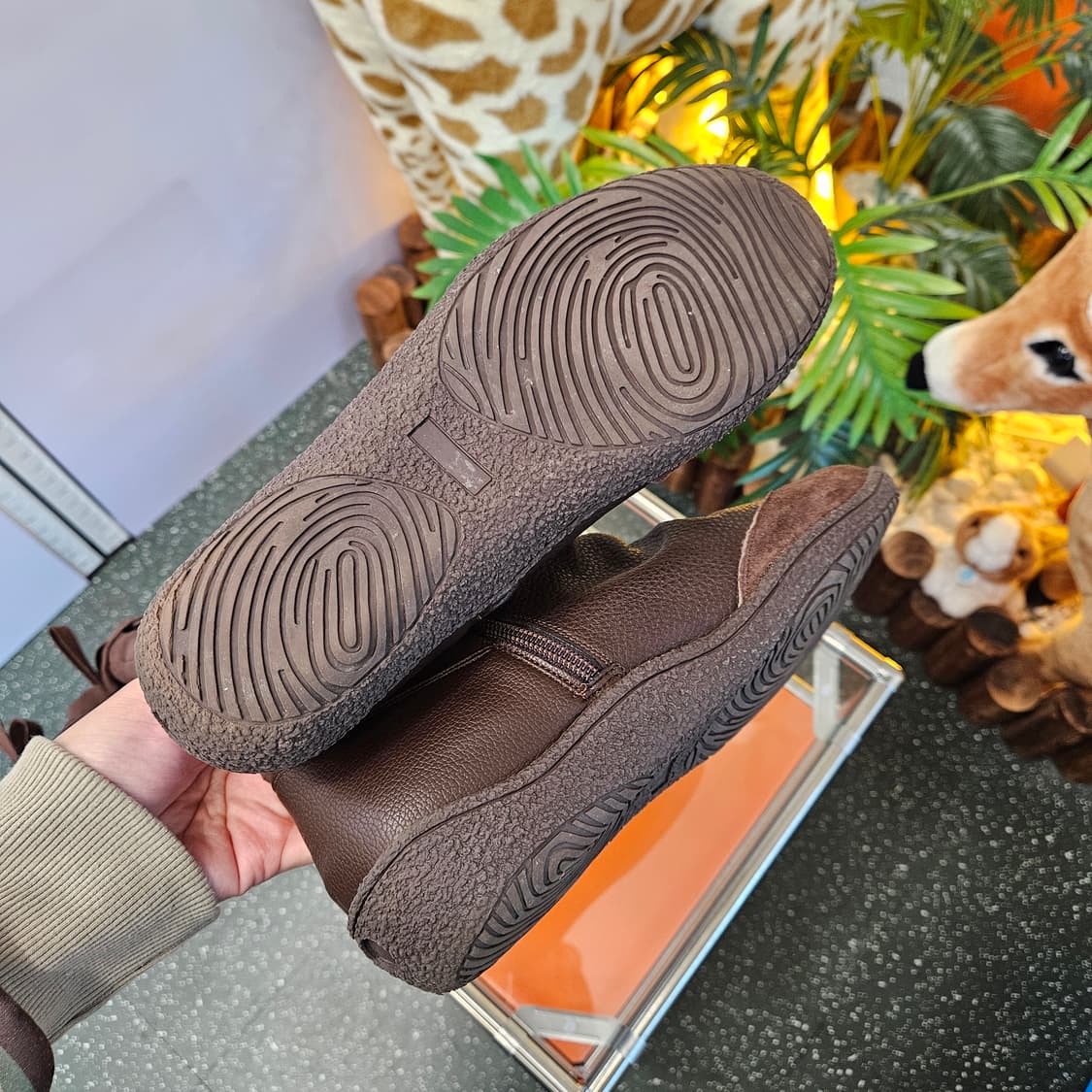 새상품) 빈티지 소가죽 하프부츠 245mm 상품이미지6