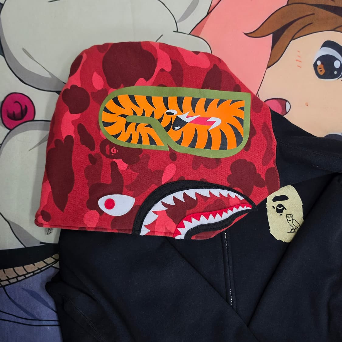 베이프 BAPE x OVO 콜라보 풀집업 후드집업 (투웨이 지퍼) 상품이미지3