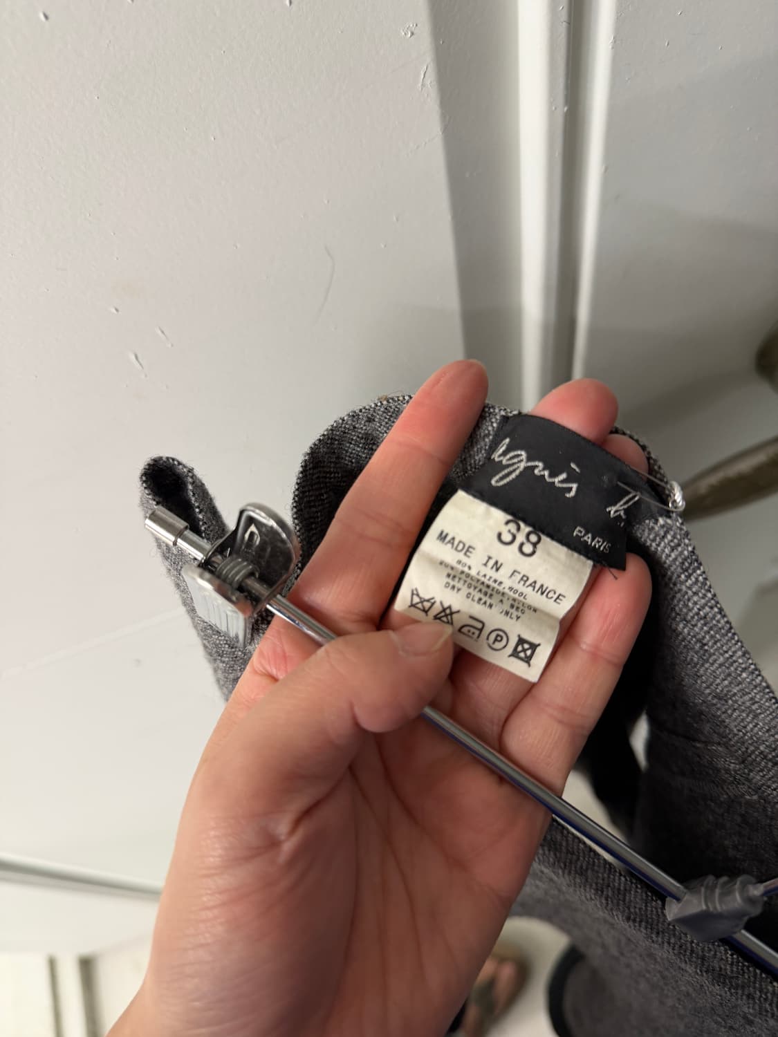 일본빈티지 아그네스베 투톤 플레어 미디스커트 상품이미지9